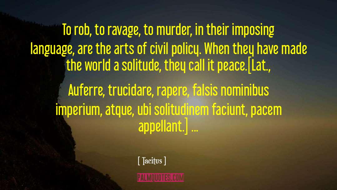 Ubi quotes by Tacitus