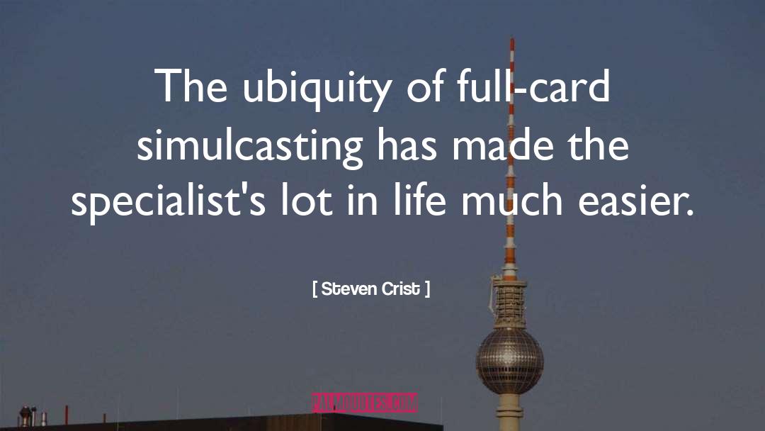 Ubiquity quotes by Steven Crist