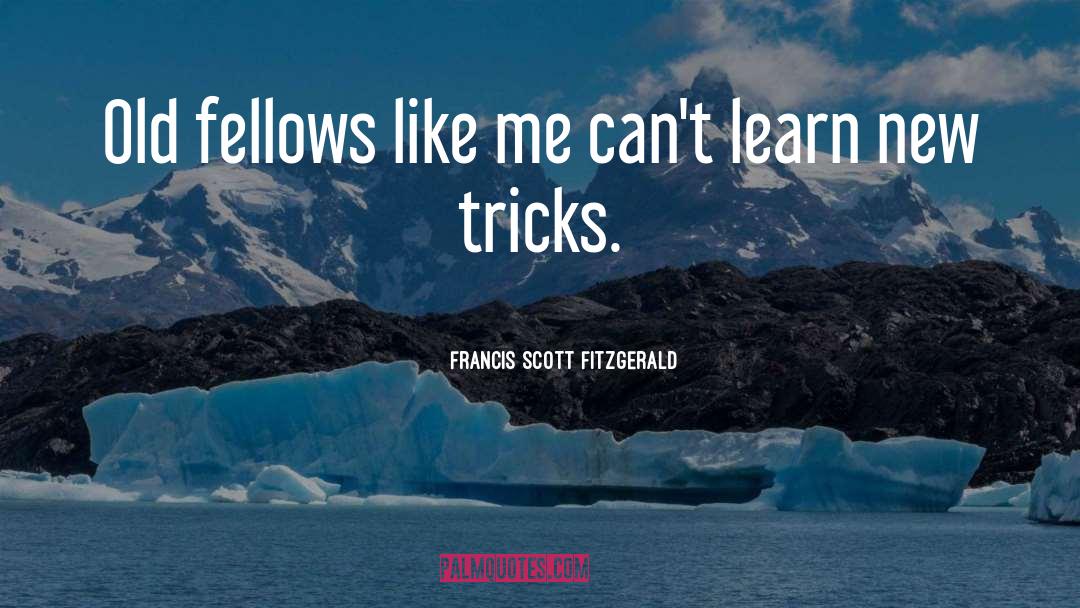 Ucos New Tricks quotes by Francis Scott Fitzgerald