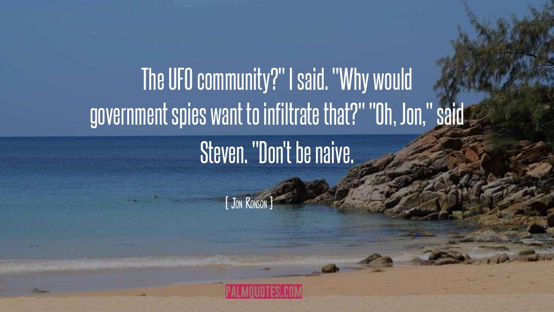 Ufo quotes by Jon Ronson