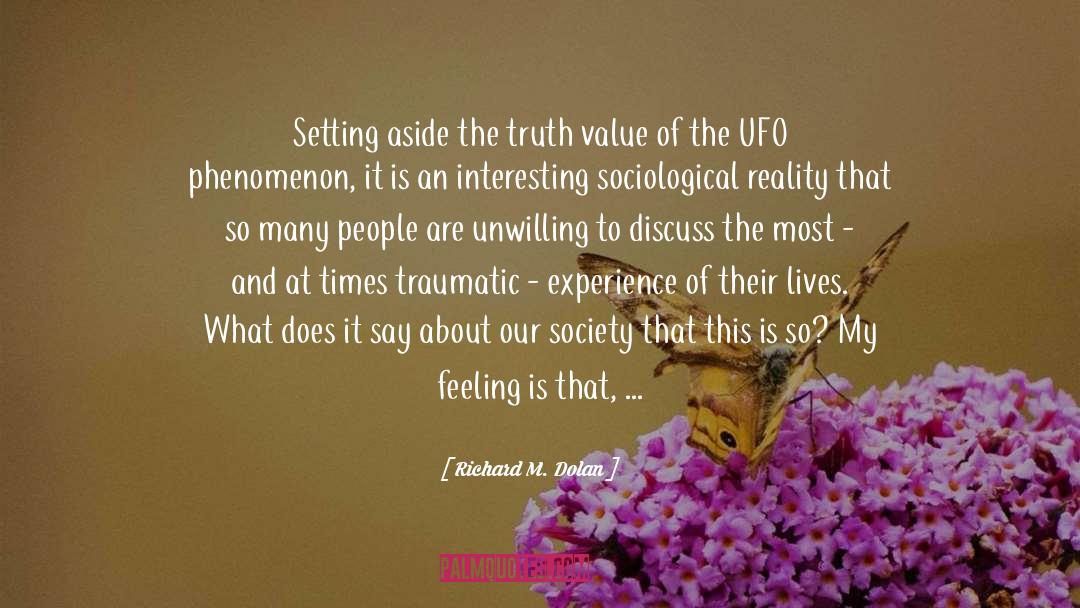 Ufos quotes by Richard M. Dolan