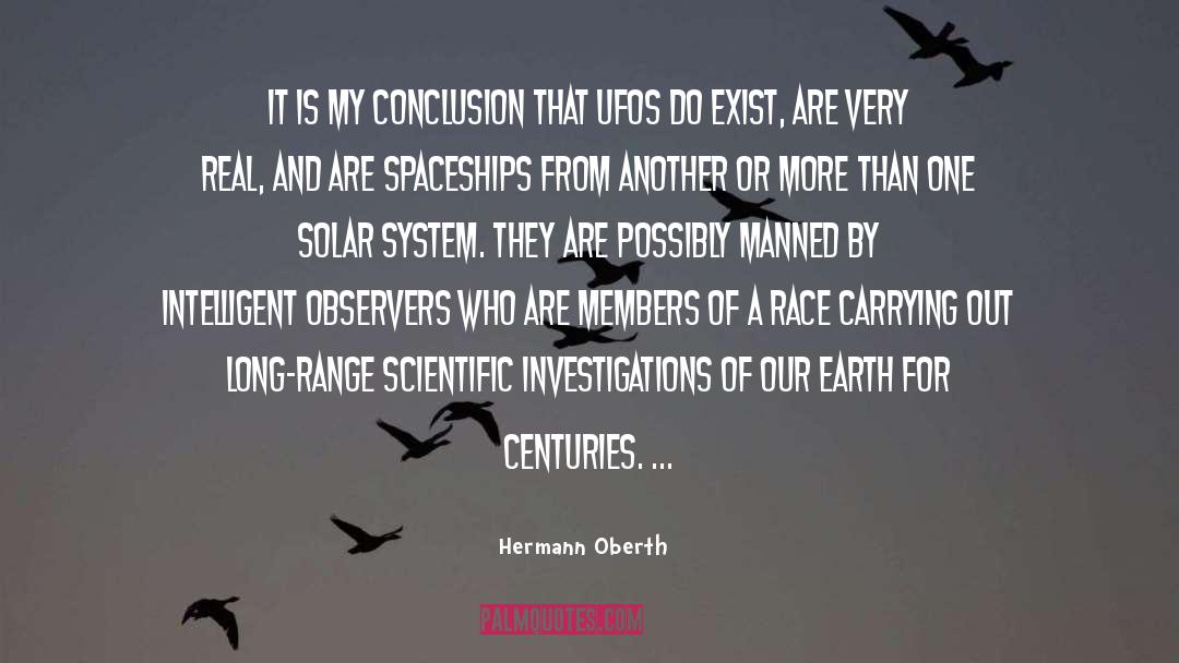 Ufos quotes by Hermann Oberth
