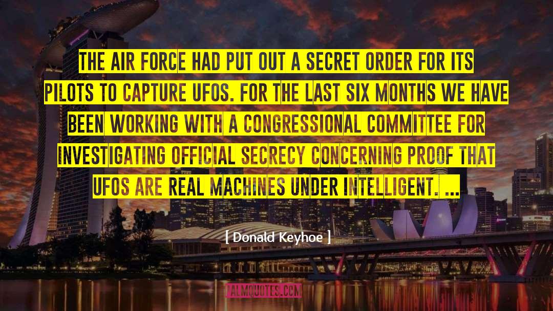 Ufos quotes by Donald Keyhoe
