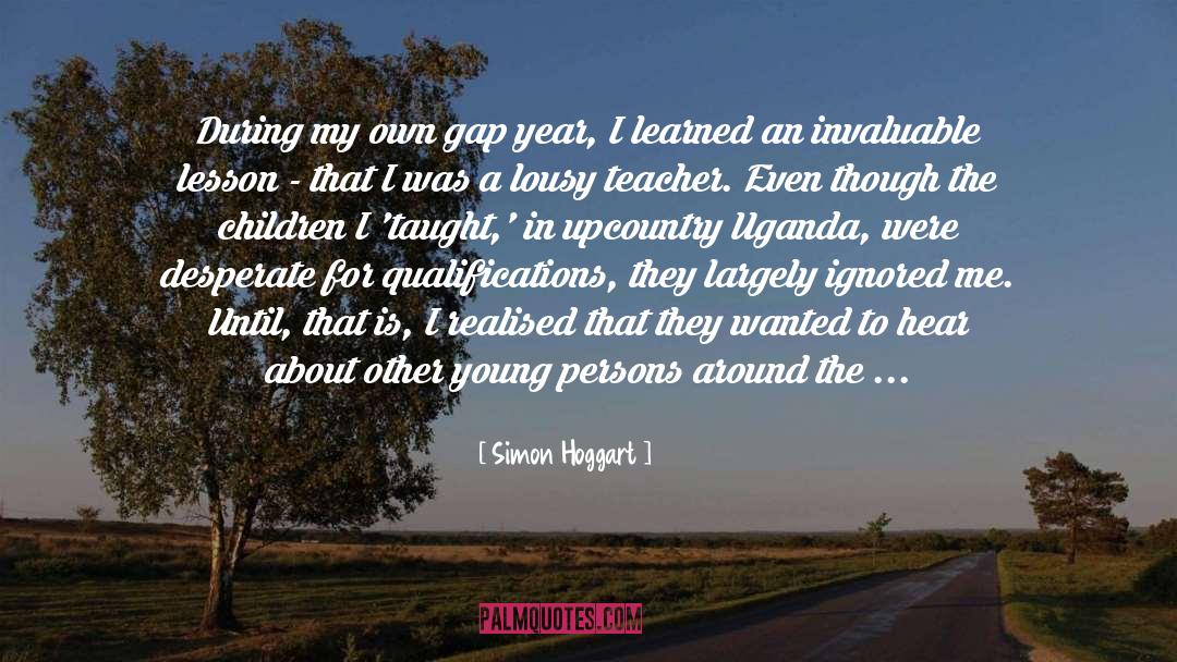 Uganda quotes by Simon Hoggart