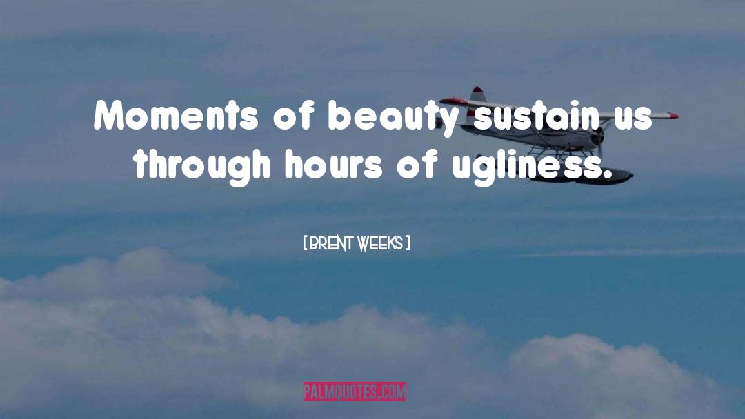 Ugliness quotes by Brent Weeks