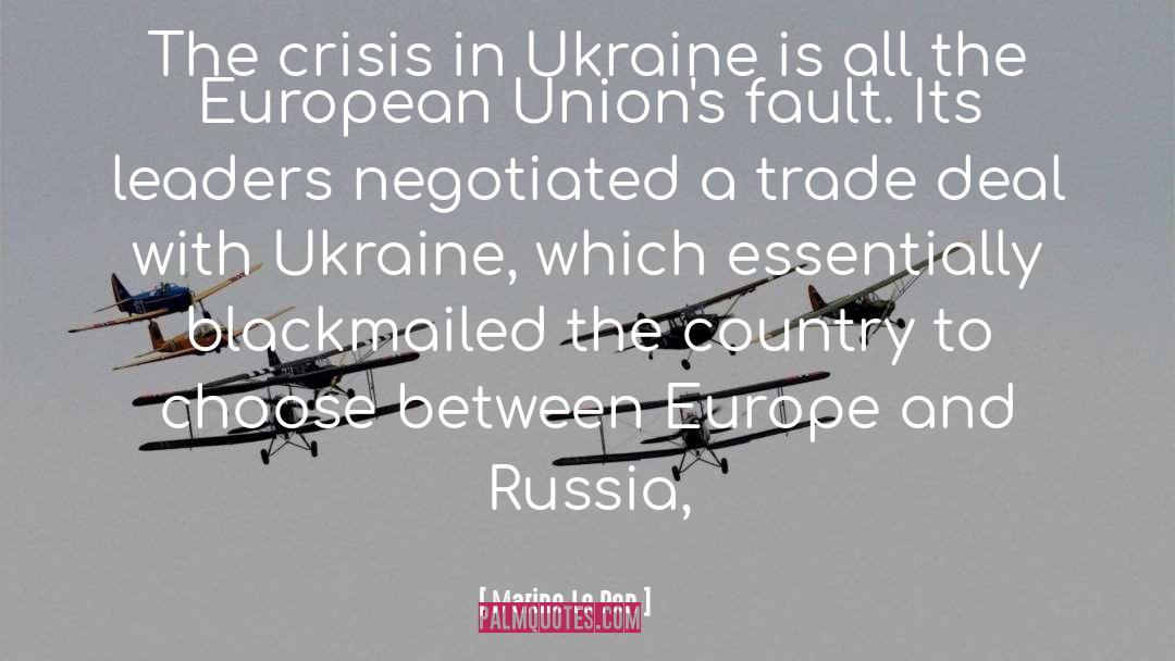 Ukraine quotes by Marine Le Pen