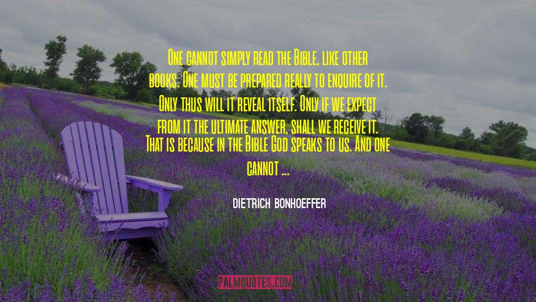 Ultimate Answer quotes by Dietrich Bonhoeffer