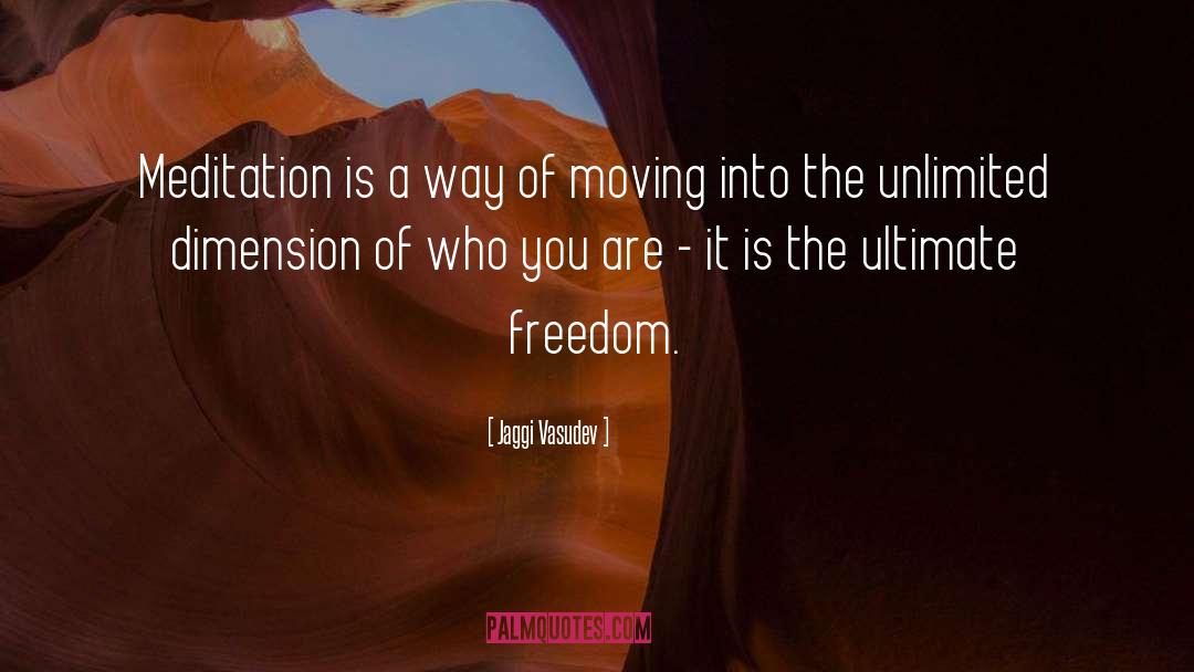 Ultimate Freedom quotes by Jaggi Vasudev
