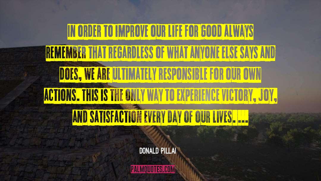Ultimate Joy quotes by Donald Pillai