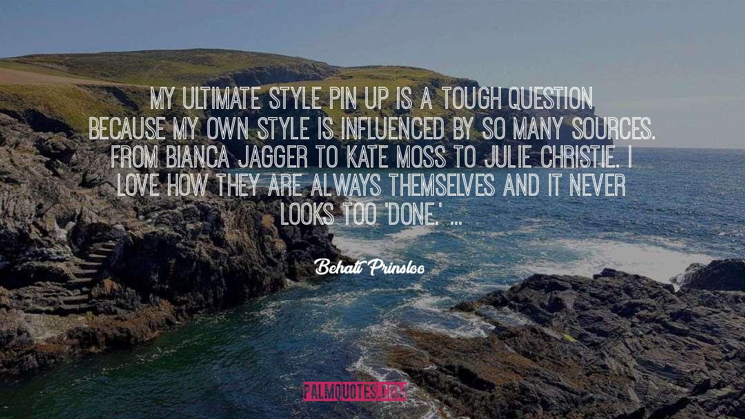 Ultimate Kiss quotes by Behati Prinsloo