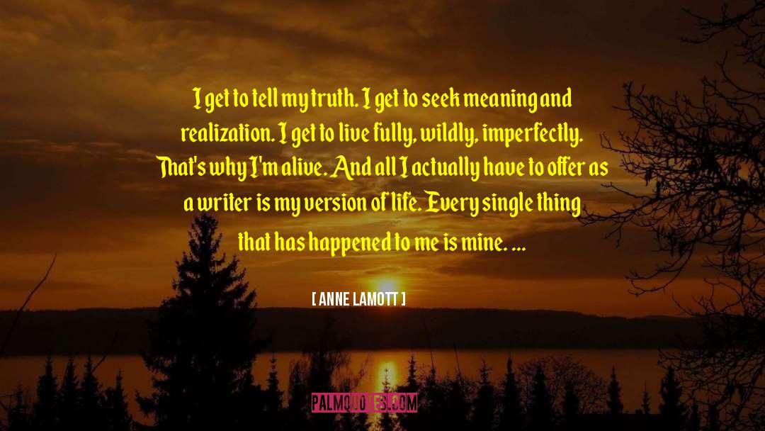 Ultimate Meaning Of Life quotes by Anne Lamott