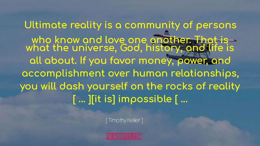 Ultimate Reality quotes by Timothy Keller