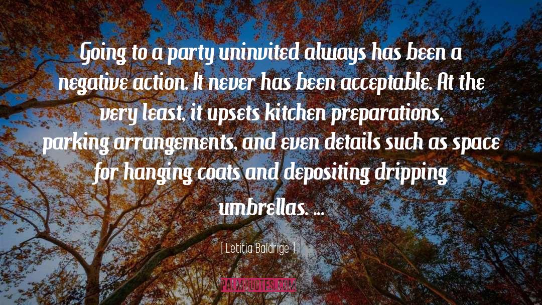 Umbrellas quotes by Letitia Baldrige