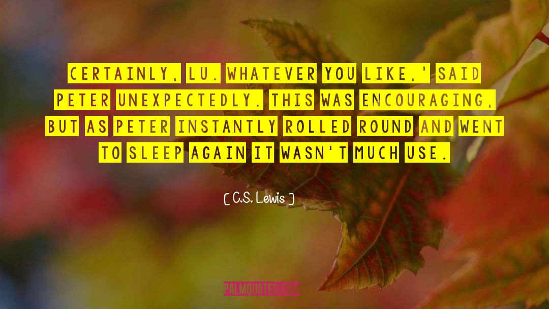 Unable To Sleep quotes by C.S. Lewis