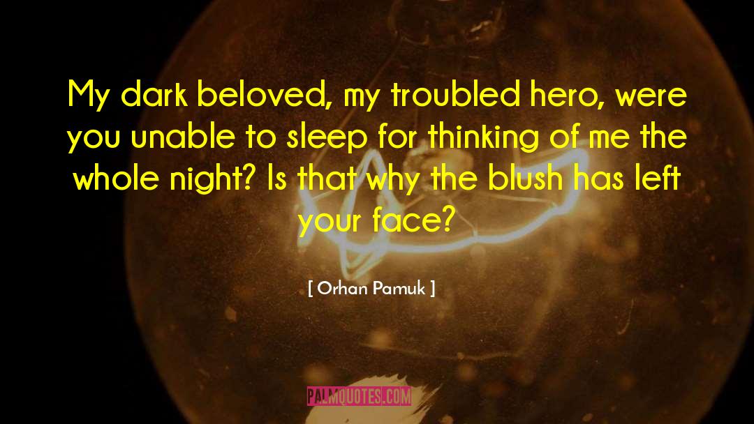 Unable To Sleep quotes by Orhan Pamuk