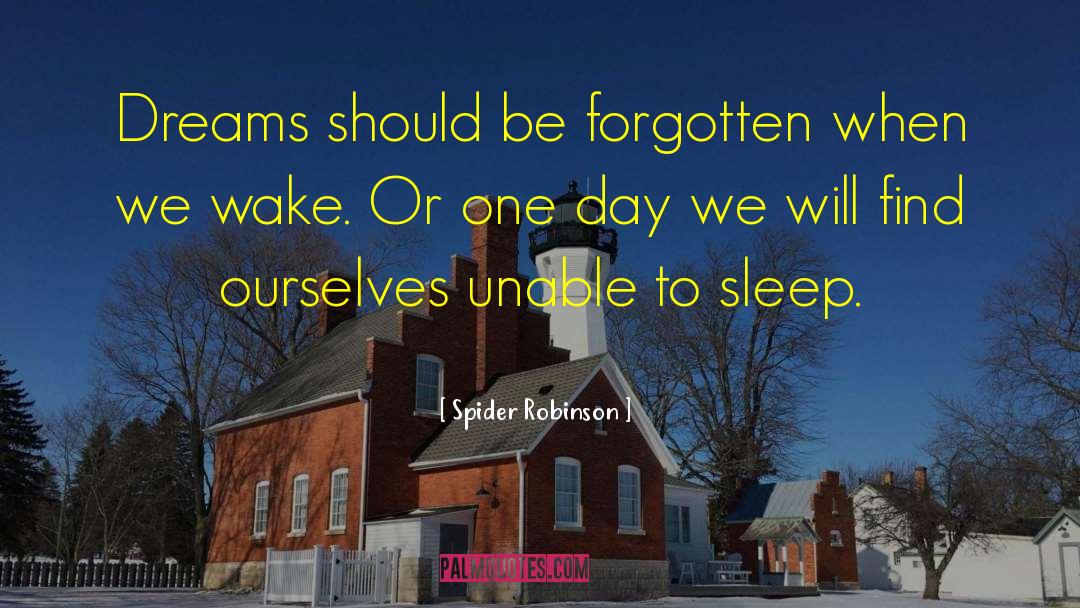 Unable To Sleep quotes by Spider Robinson