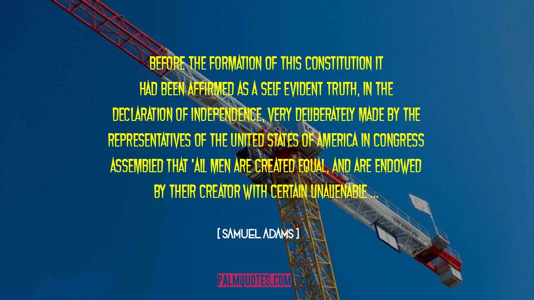 Unalienable quotes by Samuel Adams