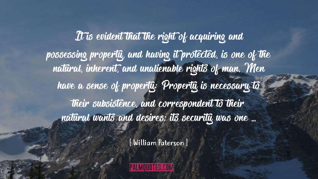 Unalienable quotes by William Paterson