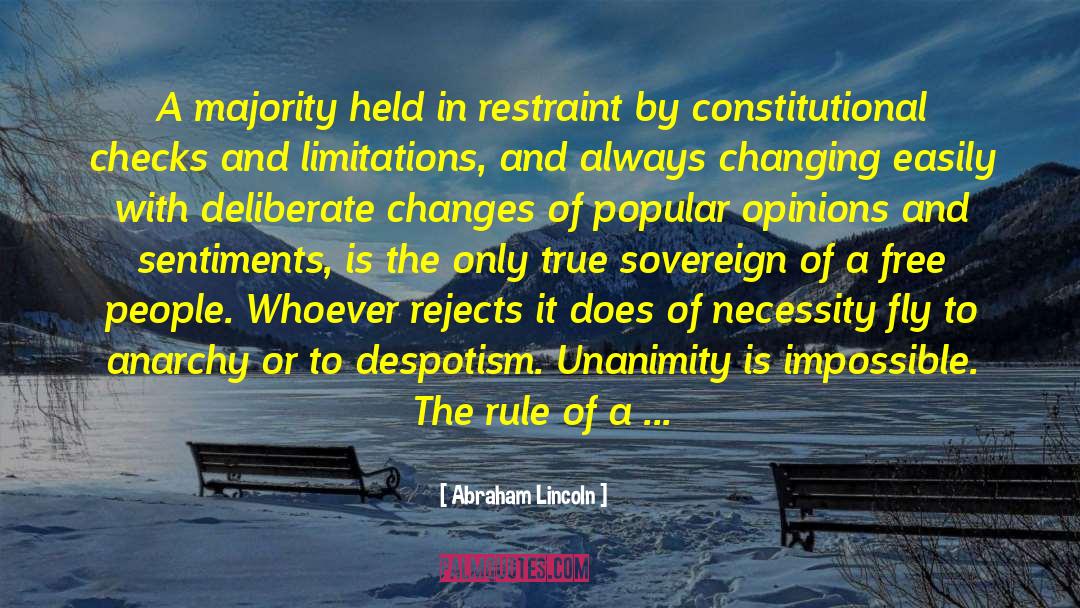 Unanimity quotes by Abraham Lincoln