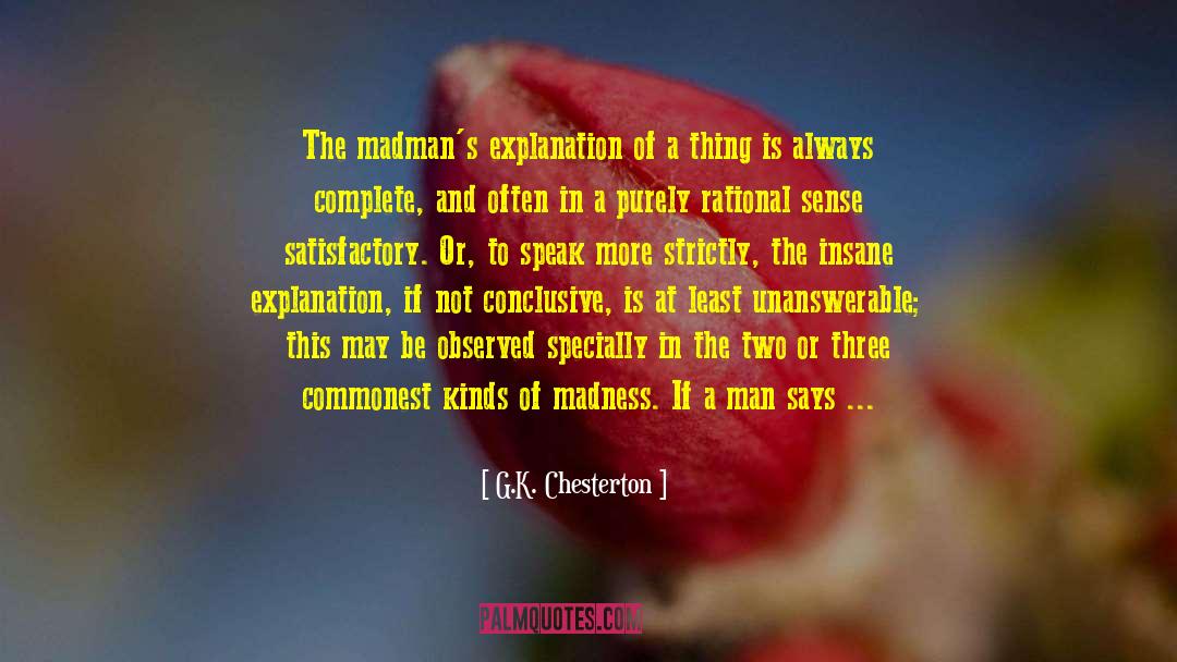 Unanswerable quotes by G.K. Chesterton