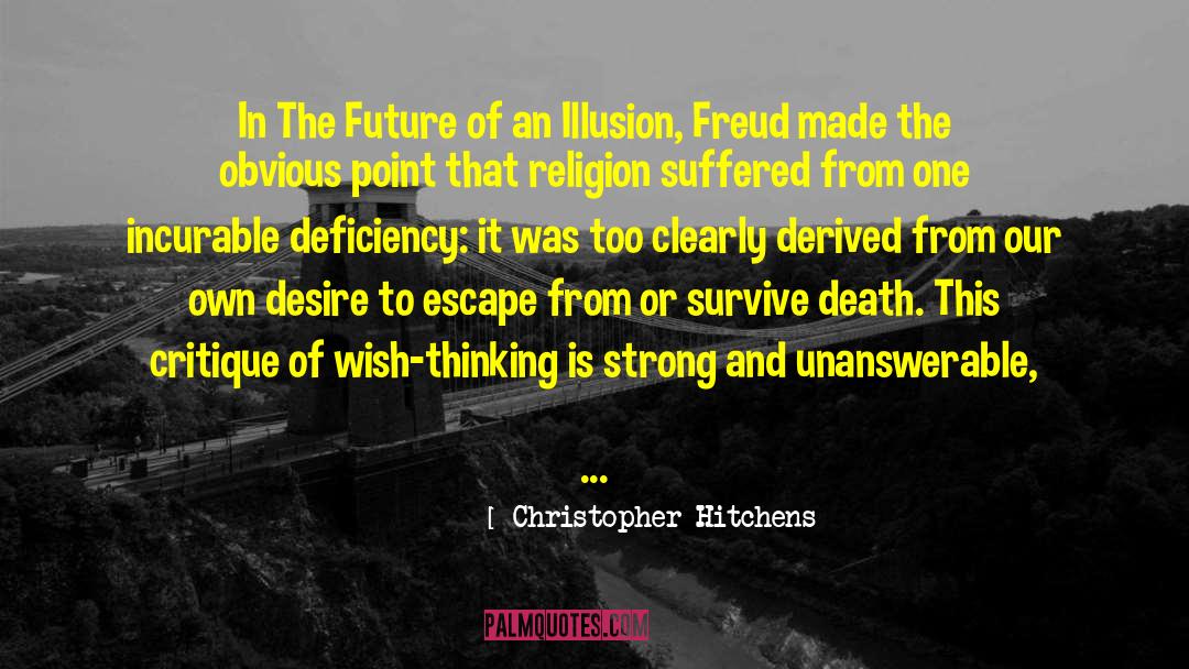 Unanswerable quotes by Christopher Hitchens