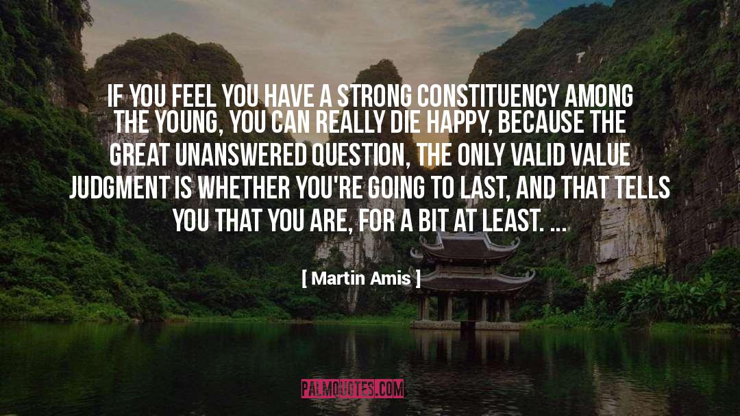 Unanswered Questions quotes by Martin Amis
