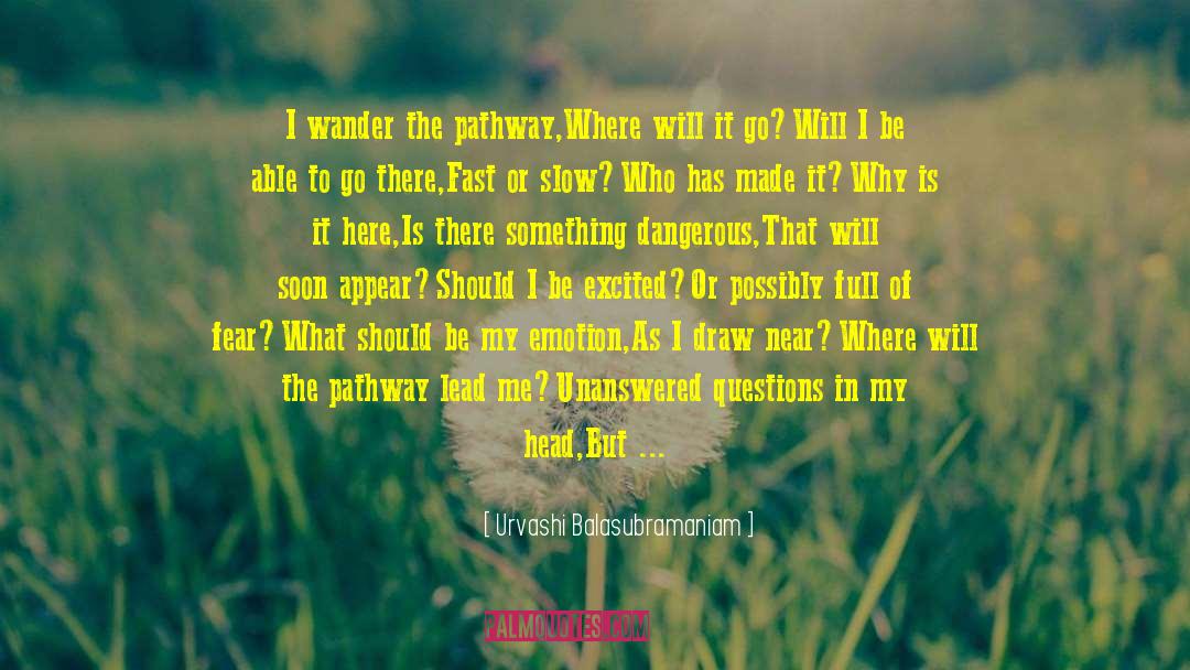 Unanswered Questions quotes by Urvashi Balasubramaniam