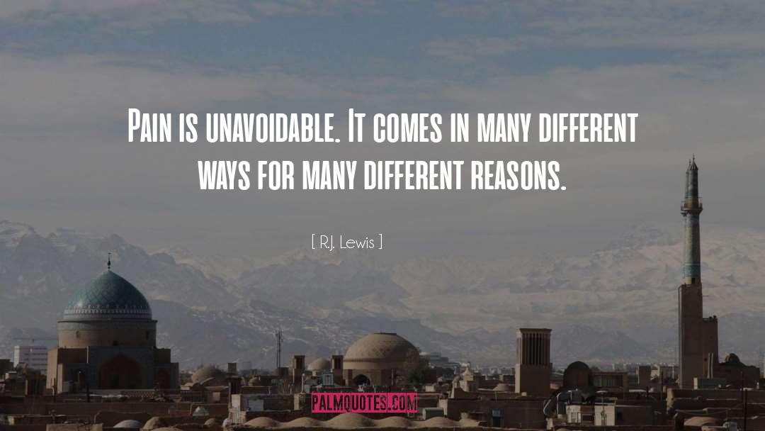 Unavoidable quotes by R.J. Lewis