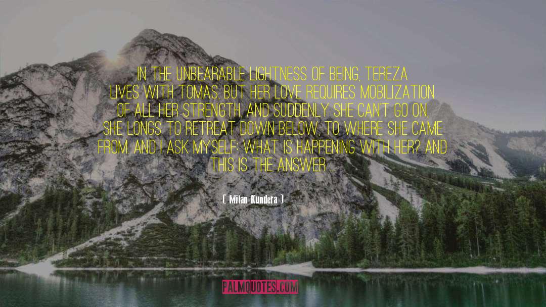 Unbearable quotes by Milan Kundera