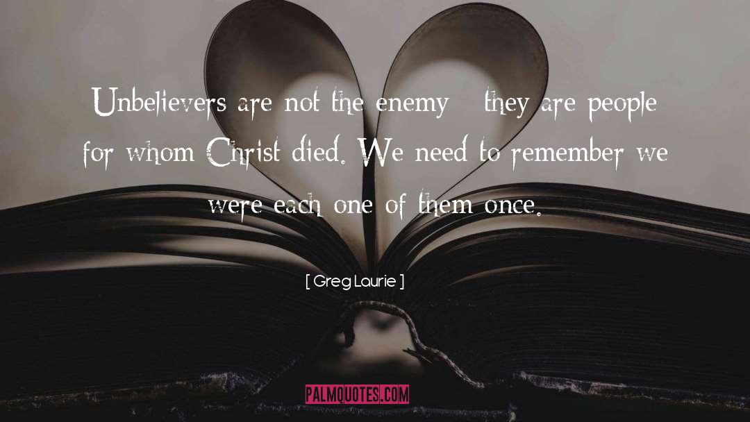 Unbelievers quotes by Greg Laurie