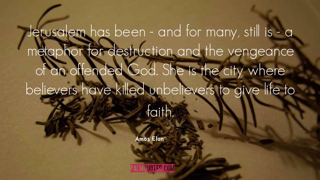 Unbelievers quotes by Amos Elon