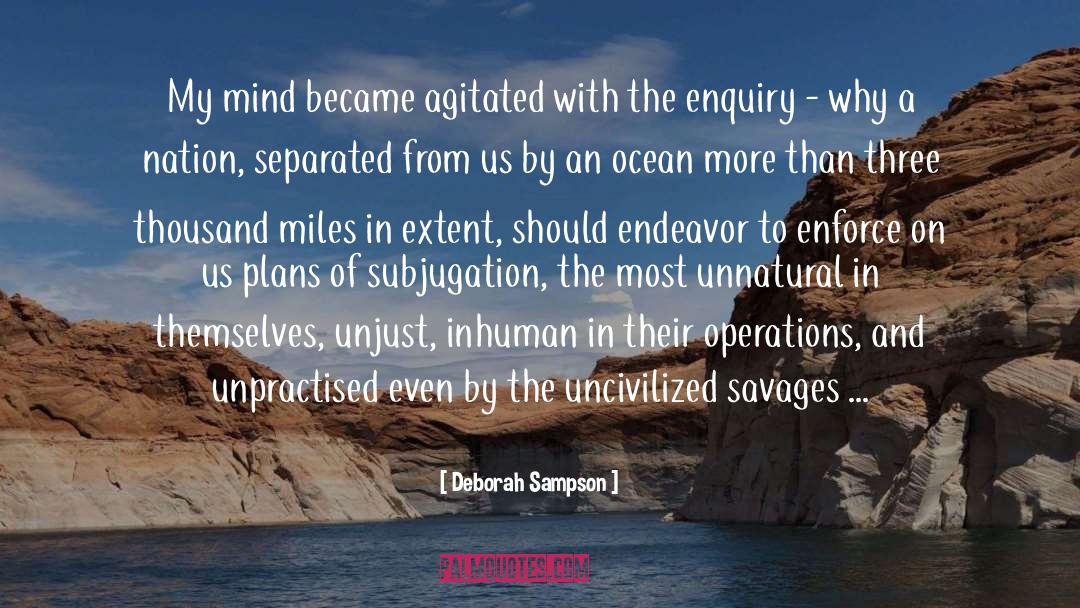 Uncivilized quotes by Deborah Sampson