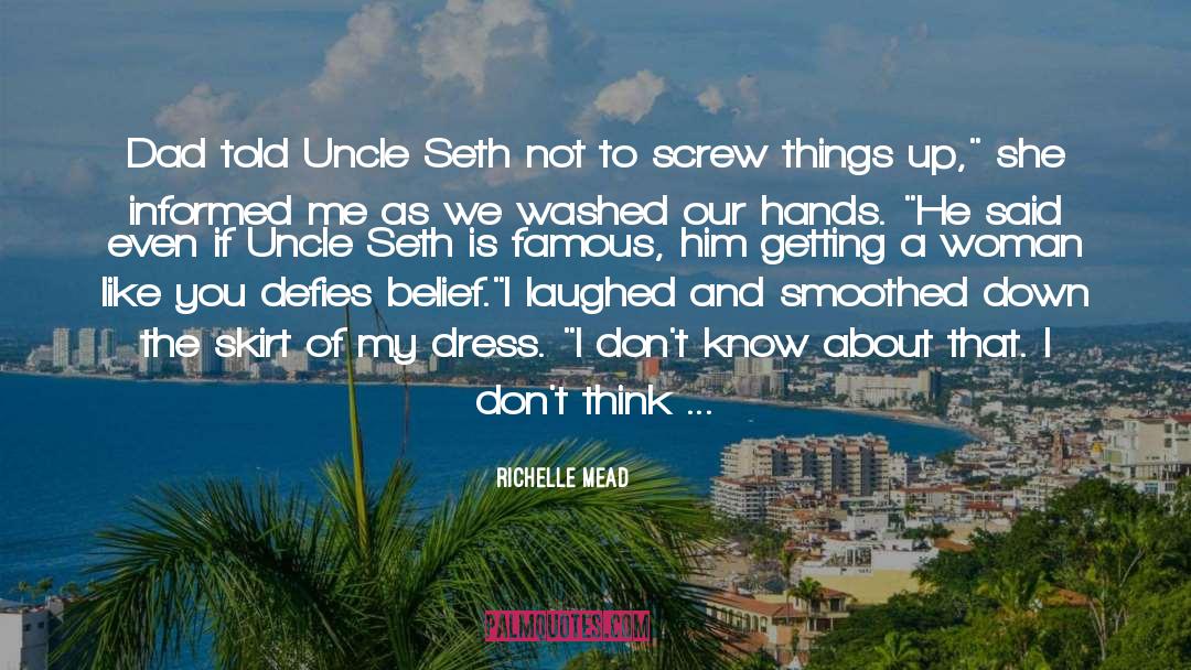 Uncle Tom quotes by Richelle Mead