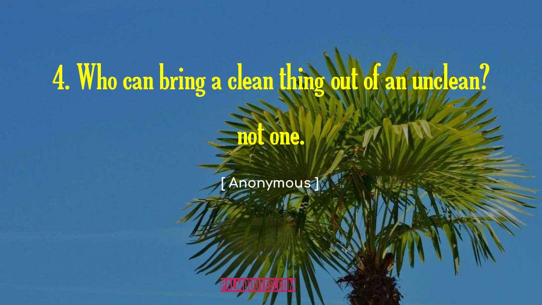 Unclean Person quotes by Anonymous