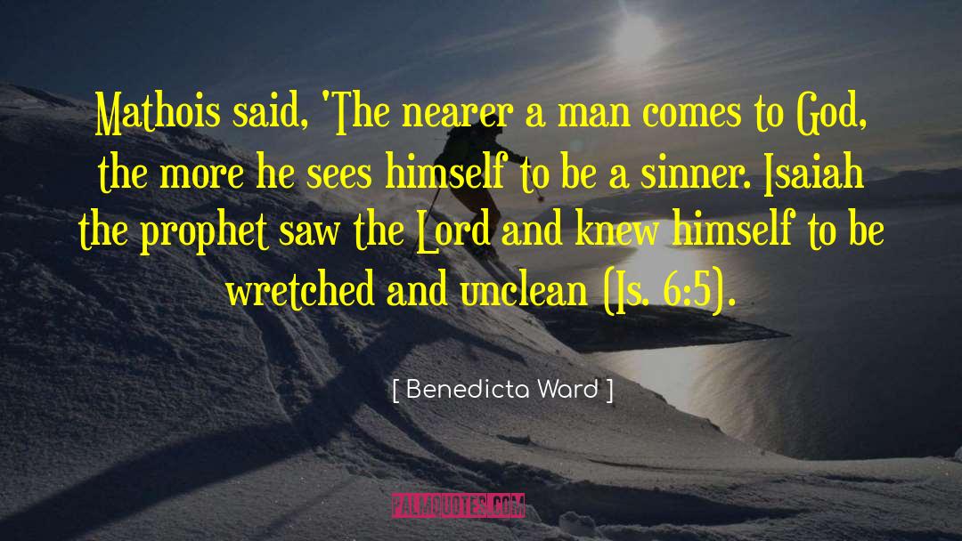 Unclean Person quotes by Benedicta Ward