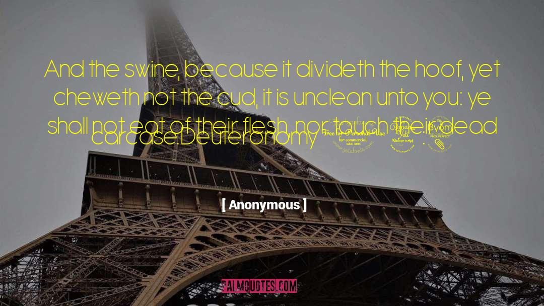 Unclean quotes by Anonymous