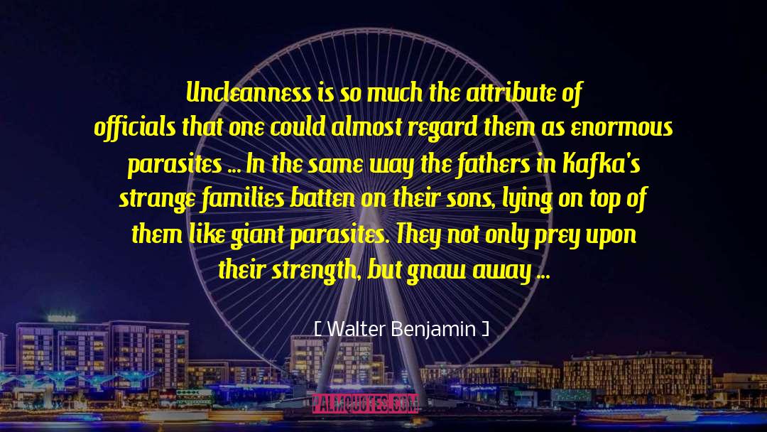 Uncleanness quotes by Walter Benjamin