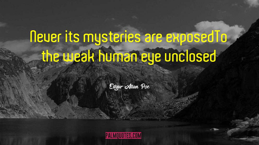 Unclosed quotes by Edgar Allan Poe