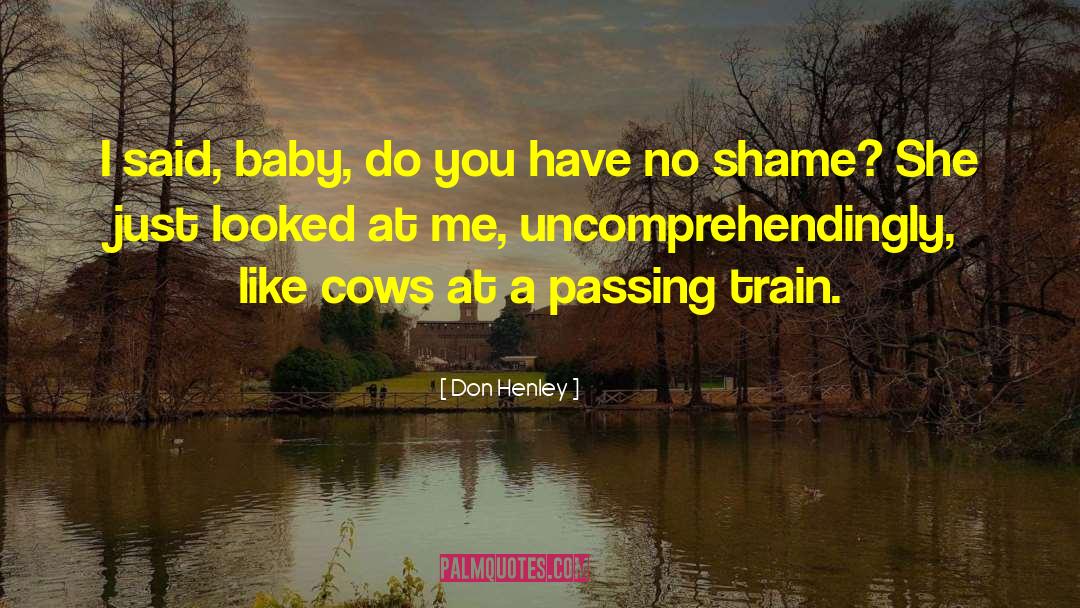 Uncomprehendingly quotes by Don Henley