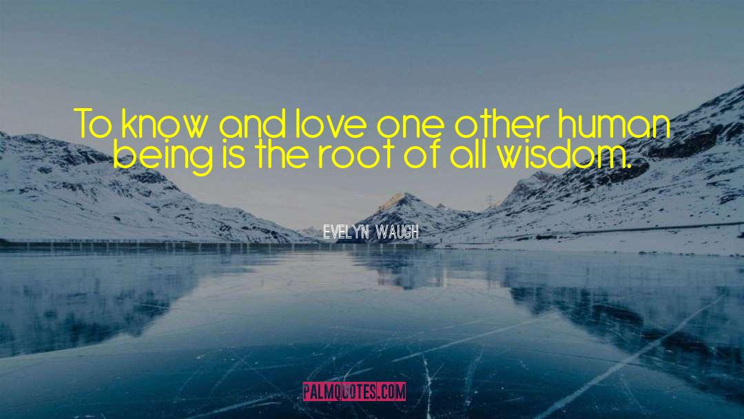 Unconditional Love And Wisdom quotes by Evelyn Waugh