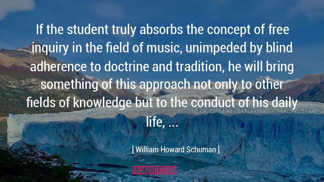 Unconflicted Adherence quotes by William Howard Schuman