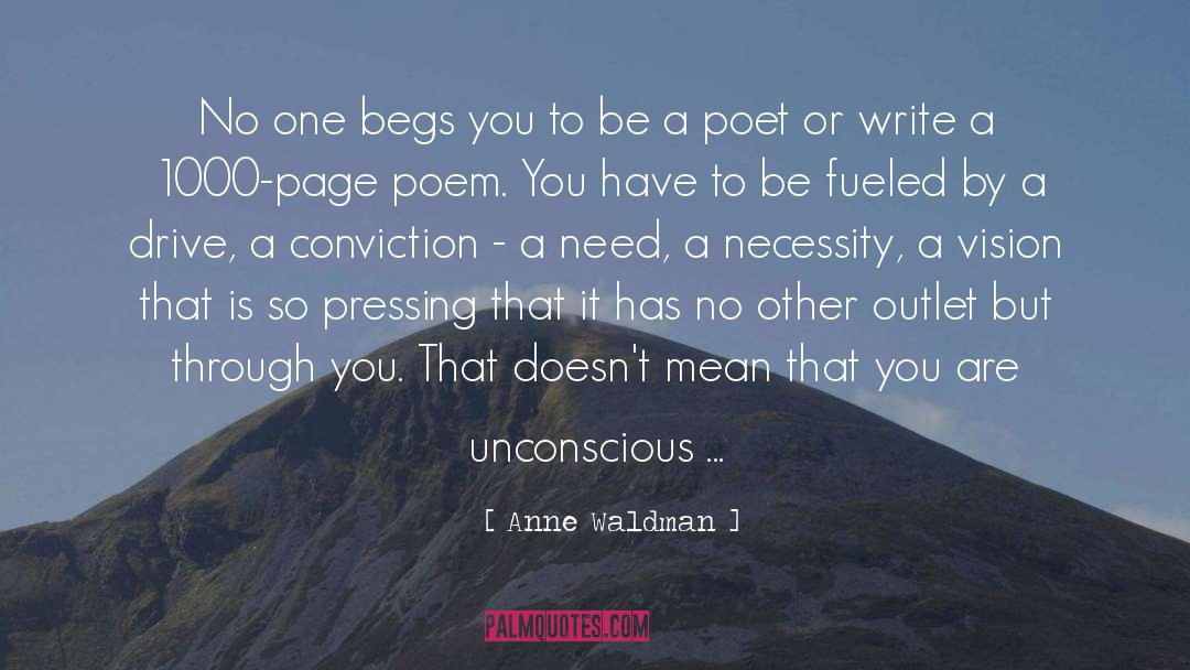 Unconscious quotes by Anne Waldman