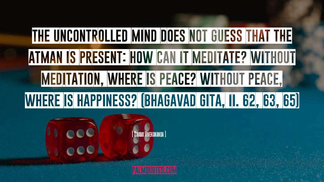 Uncontrolled Mind quotes by Swami Vivekananda