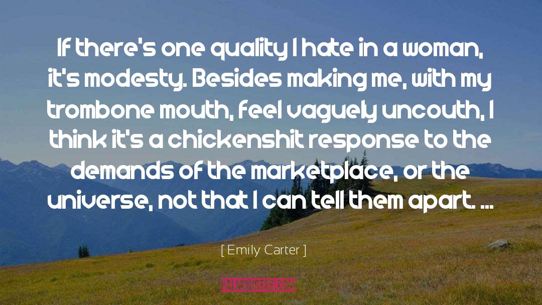 Uncouth quotes by Emily Carter