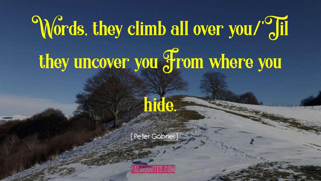 Uncover quotes by Peter Gabriel