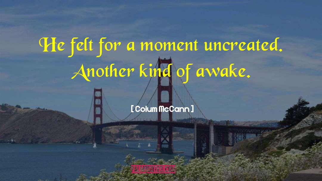 Uncreated quotes by Colum McCann