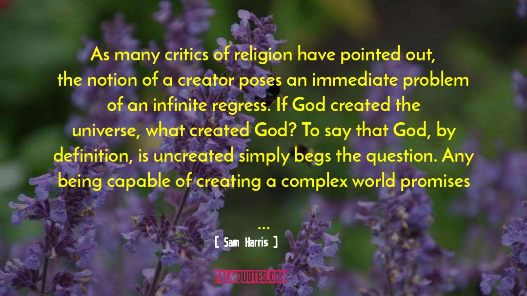 Uncreated quotes by Sam Harris