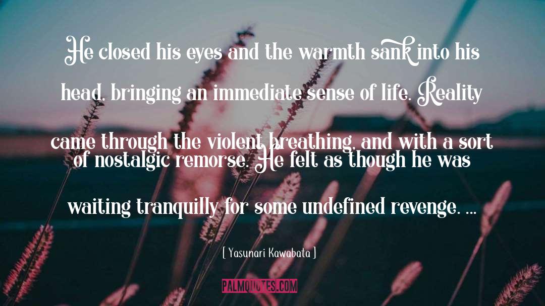 Undefined quotes by Yasunari Kawabata