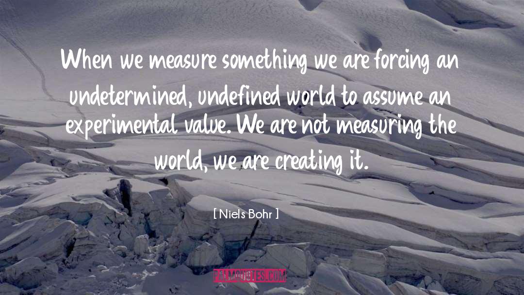 Undefined quotes by Niels Bohr