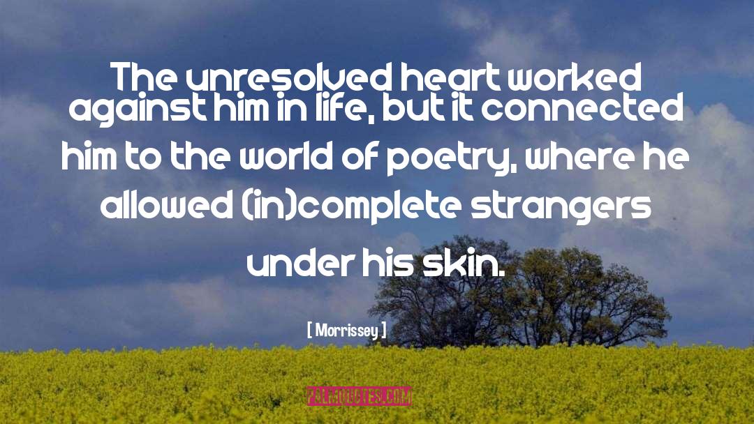 Under His Skin quotes by Morrissey